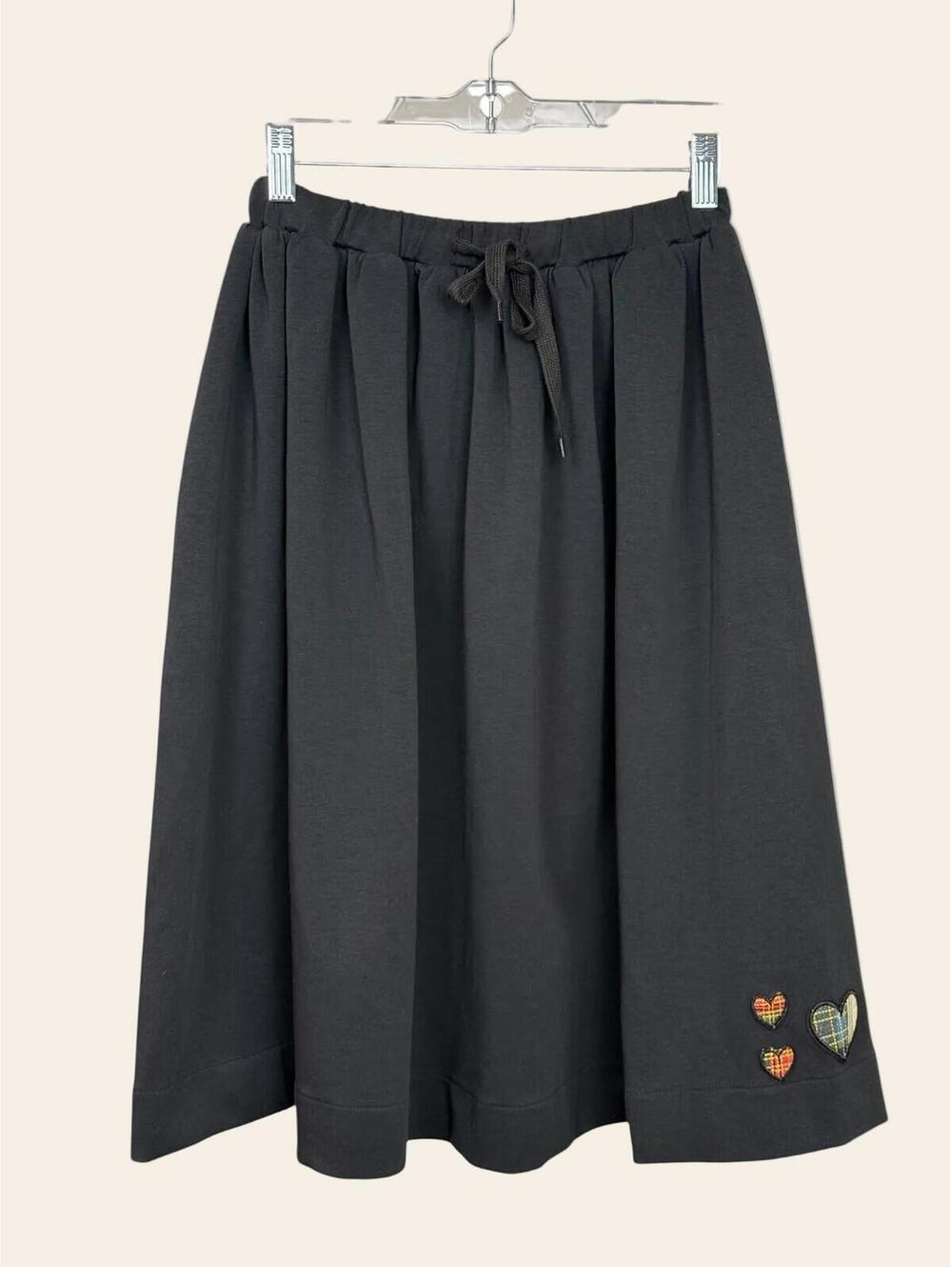 Hello Yellow Black Sweatshirt Skirt